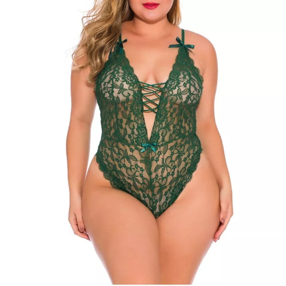 Women Sexy Lingerie Teddy One Piece Lace Babydoll